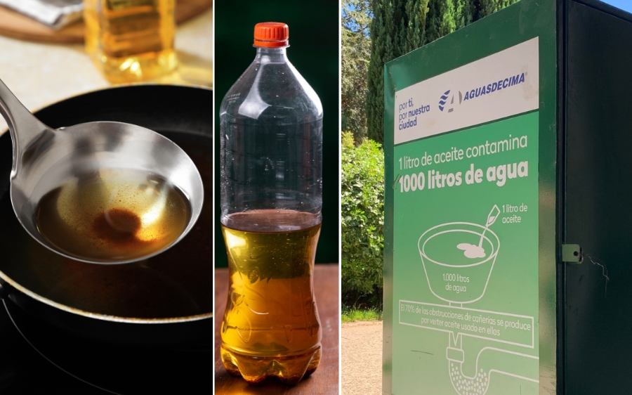 Sabes cuántos litros de aceite usado juntamos la primera quincena de campaña
